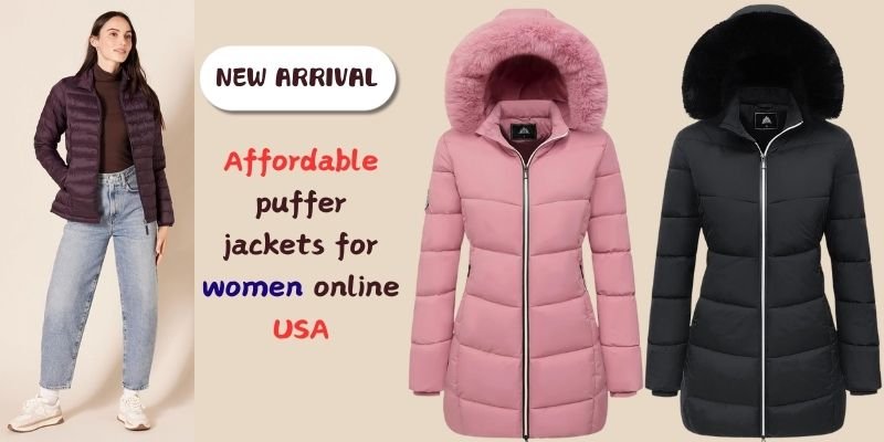 Affordable puffer jackets for women online USA